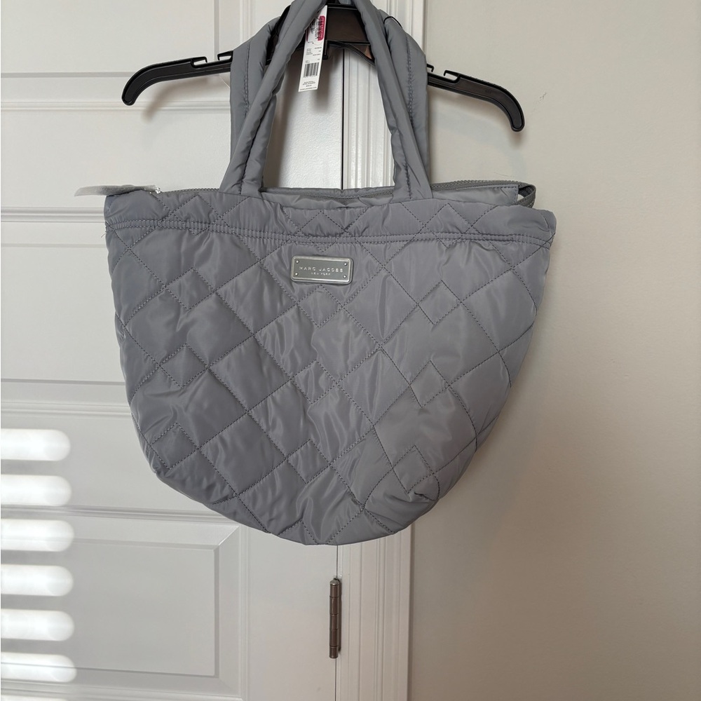 Marc Jacobs Gray Quilted Tote Bag